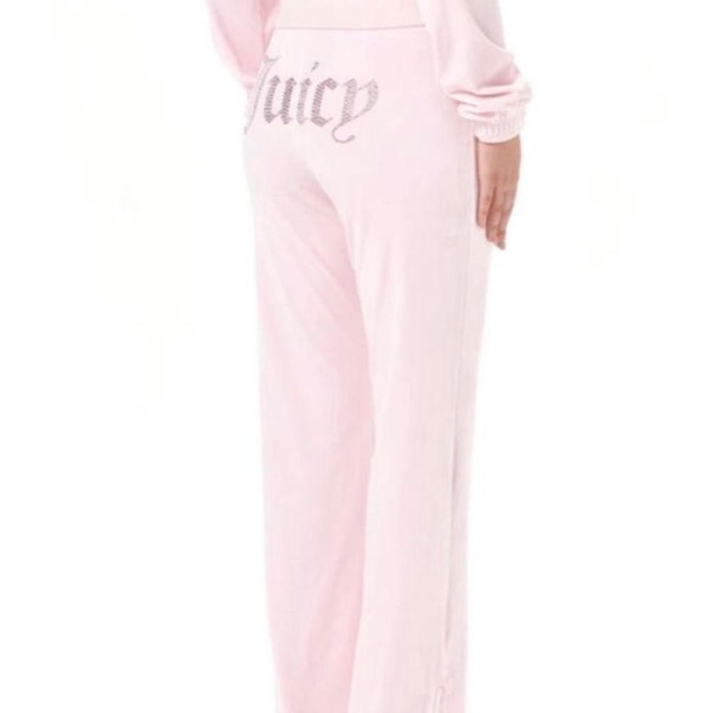 Rare GENUINE baby pink juicy couture track suit bottoms